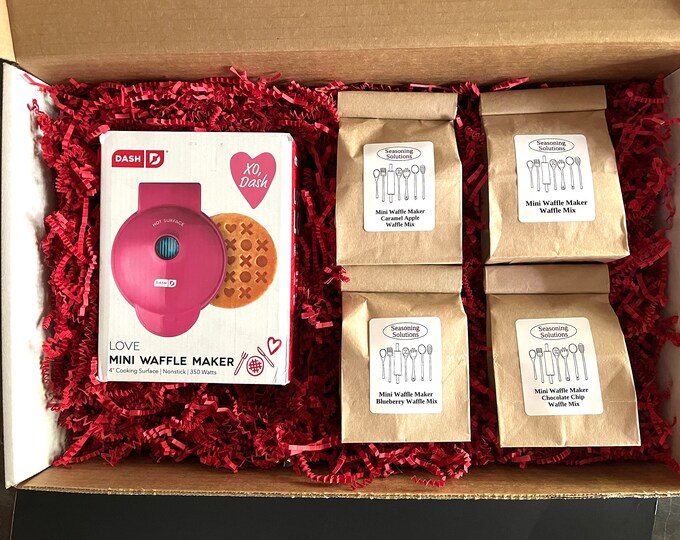 Mini Waffle Maker Gift Box