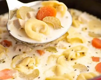 Soupe tortellini crémeuse, Soupe tortellini au fromage, Préparation pour soupe sèche, Soupes réconfortantes, Ingrédients entièrement naturels, Incentive bien-être, Don d'entreprise