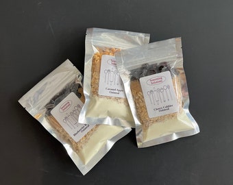 Oatmeal Mix, Instant Oatmeal Cherry Cobbler, Blueberries & Cream, Apple Raisin, Breakfast, All Natural, Camping Food