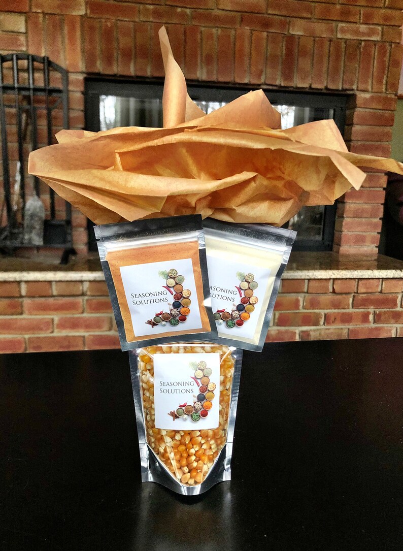 Popcorn Gift Pack Popcorn Seasonings Popcorn Family Nights Etsy
