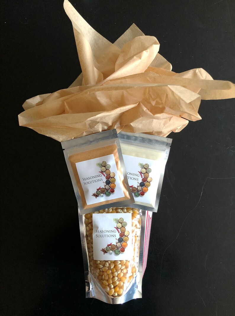 Popcorn Gift Pack Popcorn Seasonings Popcorn Family Nights Etsy