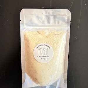 Chowder Seasoning Powder Corn Chowder Soup Mix, Just Add Water Soup - Etsy