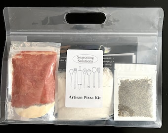 Kit pizza artisanale, pizza gastronomique, kit repas à faire soi-même, kit pizza à ingrédients entièrement naturels