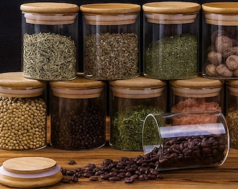 Spice Jar with Bamboo Lid