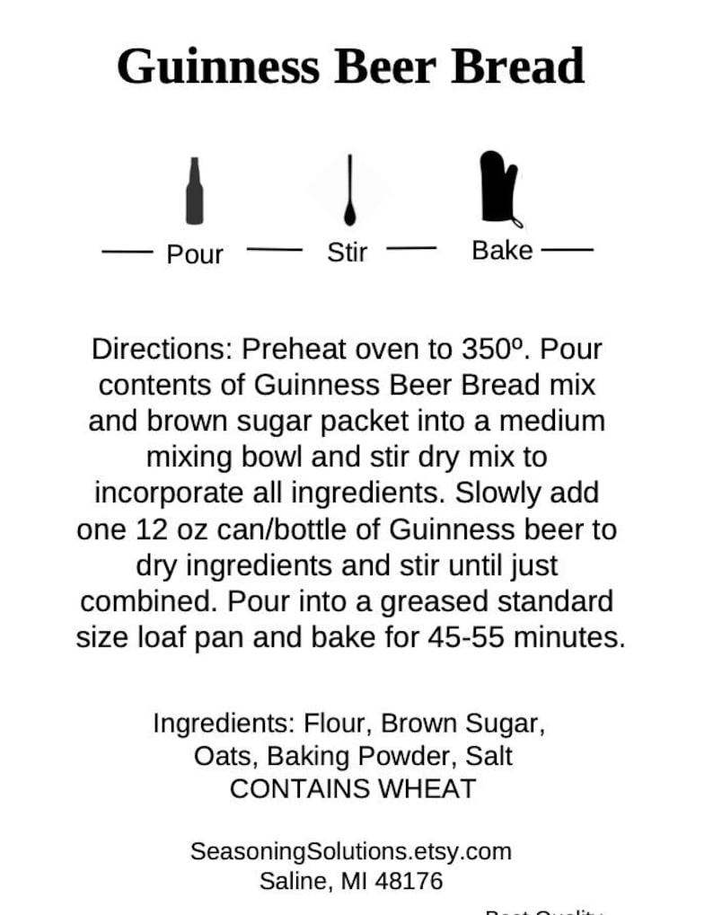Guinness Beer Bread Mix, No Knead Recipe image 4