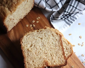 Bread Machine Maple Oat Bread Mix, No Knead Bread, Bread Machine Mix