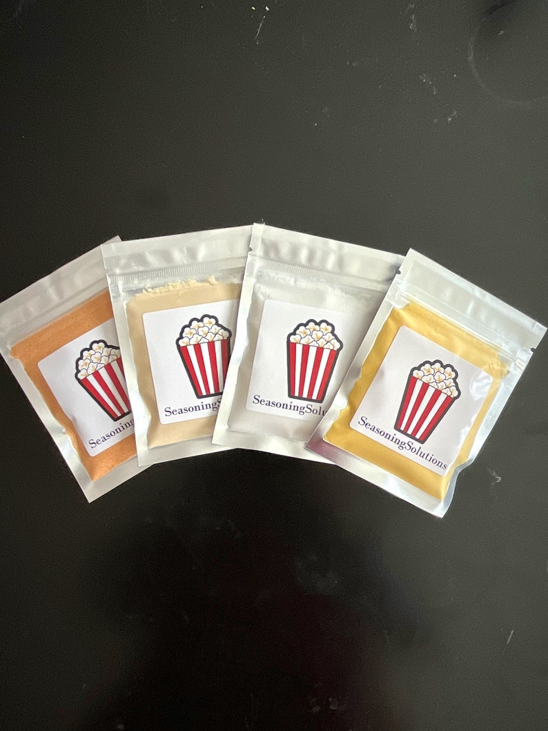 Popcorn Gift Pack Popcorn Seasonings Popcorn Family Nights Etsy