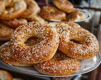 Kit pour bagels new-yorkais, préparation pour bagels, faites vos bagels maison, kit petit-déjeuner maison, kit de pâtisserie à faire soi-même, cadeau gourmand