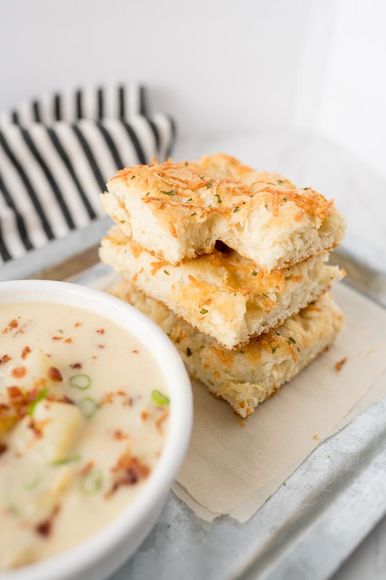Parmesan & Herb Focaccia Bread Mix, No Knead Italian Bread, Homemade