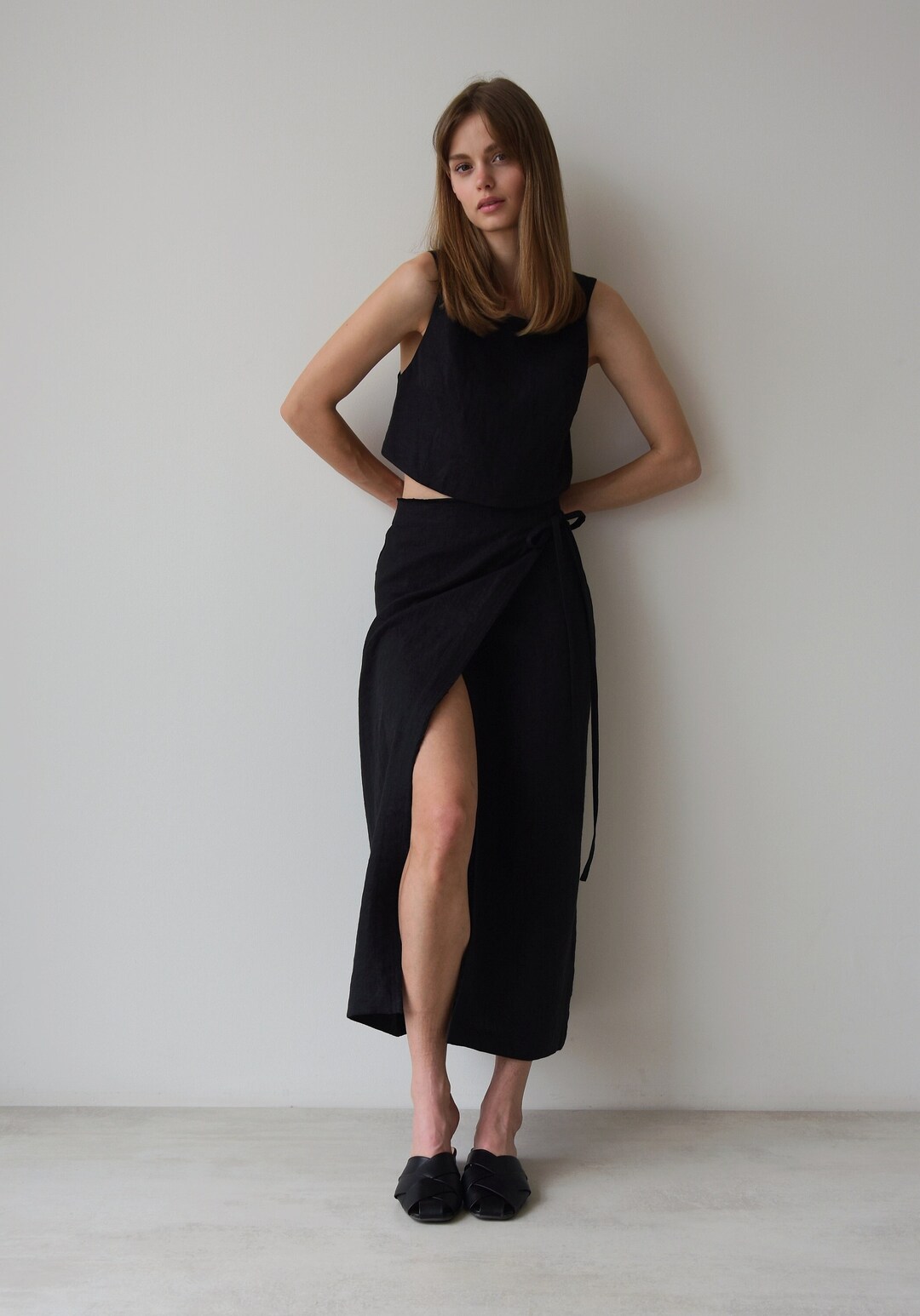 Wrap Skirts Front Slit