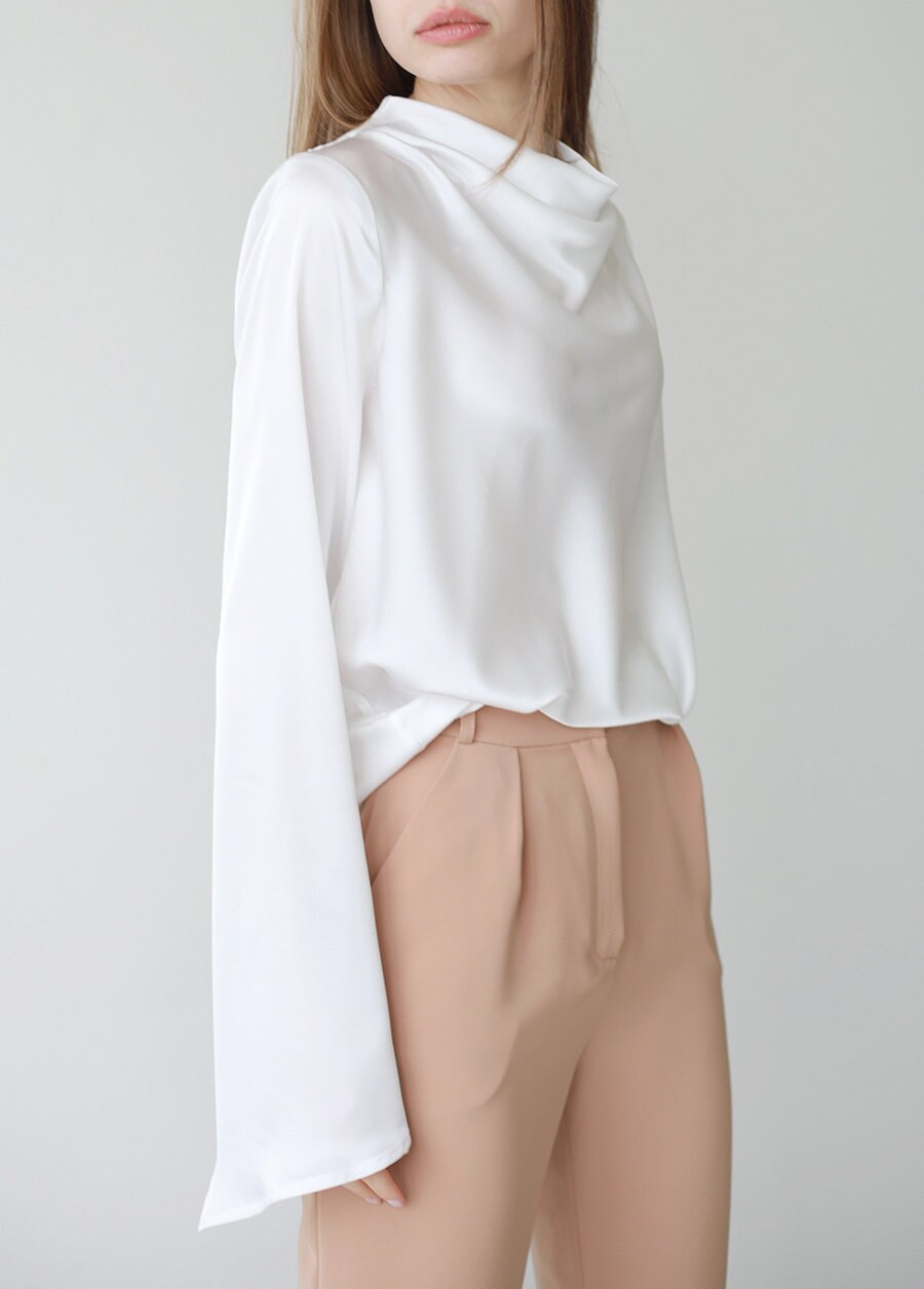 Funnel Neck Top Etsy Singapore
