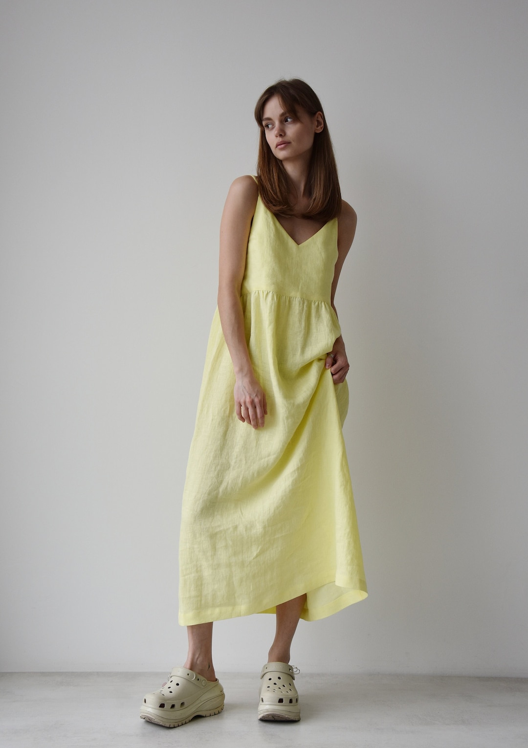 Summer Yellow Long Marilyn Dress main image 1