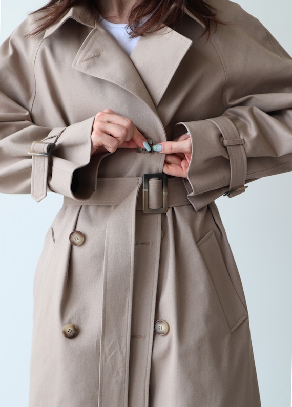 Ladies beige trench coat hot sale
