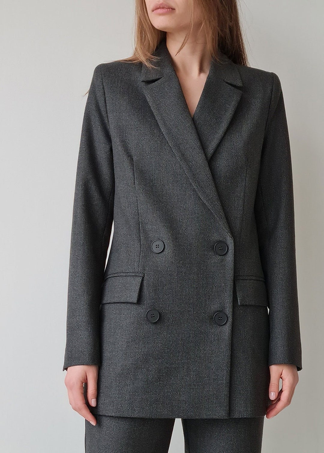 Oversized Double Breasted Blazer for Women - Graziella