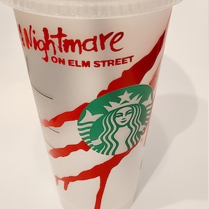 Custom Freddy Krueger Starbucks Cup Nightmare on Elm St