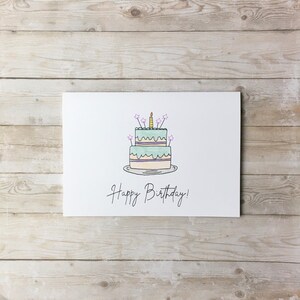 Cake Sparklers Birthday Card