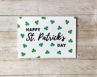 St. Patrick’s Day Shamrock Card