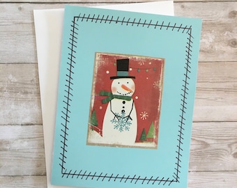 Winter Snowman Notecards (Set of 3)