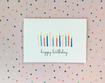 Birthday Candles Card