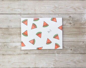 Hand Drawn Set of 3 Fruit Note Cards
