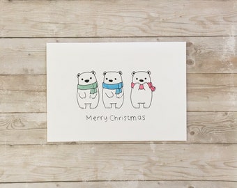 Polar Bear Christmas Card