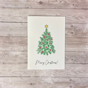 Traditional Christmas Tree Card