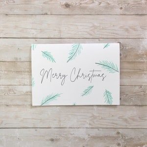 Evergreen Branch Christmas Card