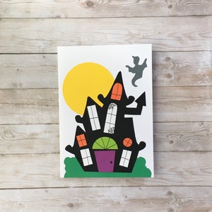 Haunted House Halloween Card