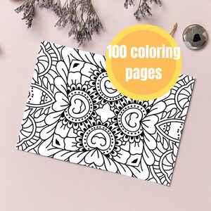 Mandala Coloring Book for Adults PDF 100 printable pages