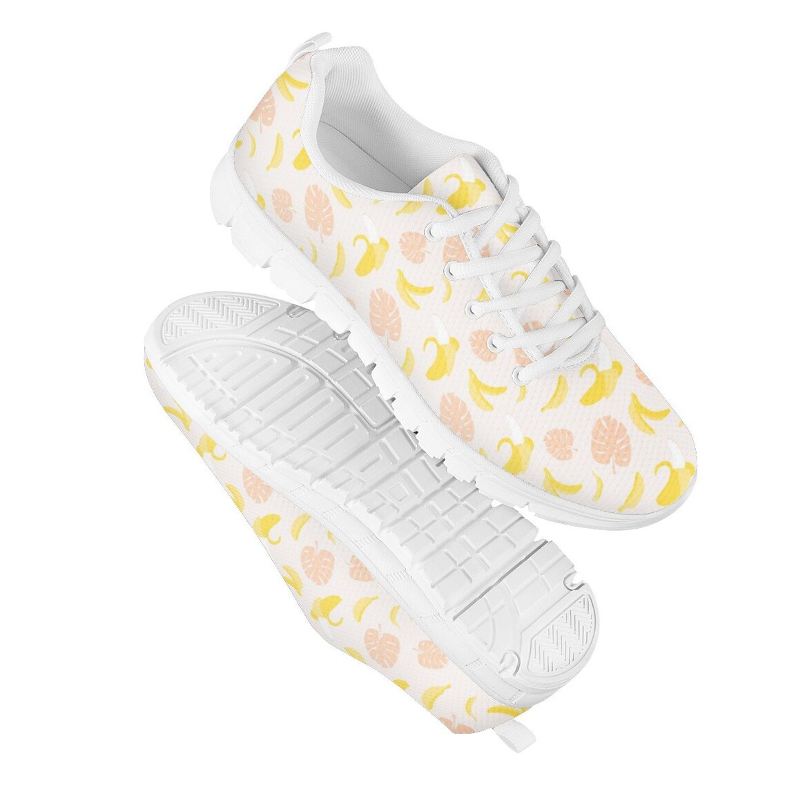 Banana shoes Plantain design Shoes Vegan Sneakers Cute Etsy
