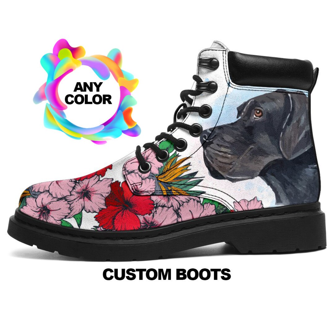 Great Dane BOOTS, Great Dane Lover Custom Picture, Animal Lovers, Women