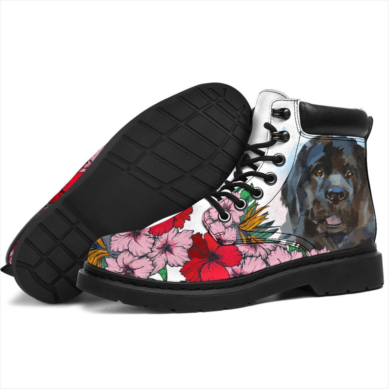 Newfoundland BOOTS Newfoundland Lover Custom Picture Animal Etsy