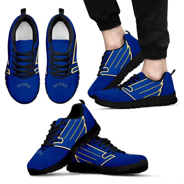 Women’s E-LOV ST LOUIS BLUES HOCKEY Tennis Shoes Sneakers SIZE 7.5 US 40  EURO