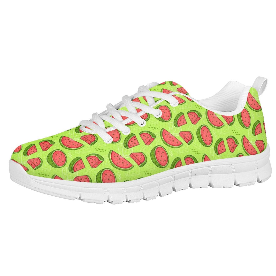 Watermelon shoes Watermelon design Shoes Vegan Sneakers Etsy