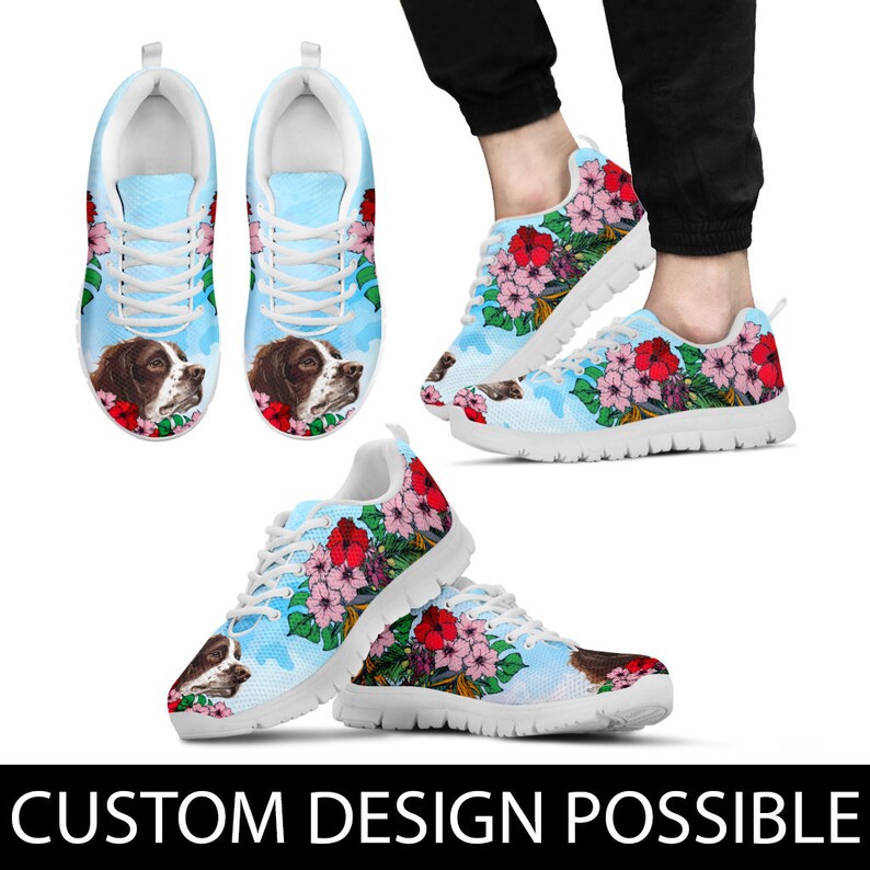 English Springer Spaniel sneakers offers Custom Picture, Animal lovers, Women shoes, sneakers, trainers, Dog sneakers, dog shoes