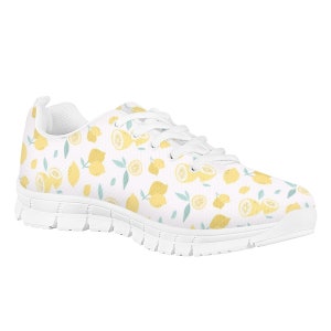 lemon canvas shoes