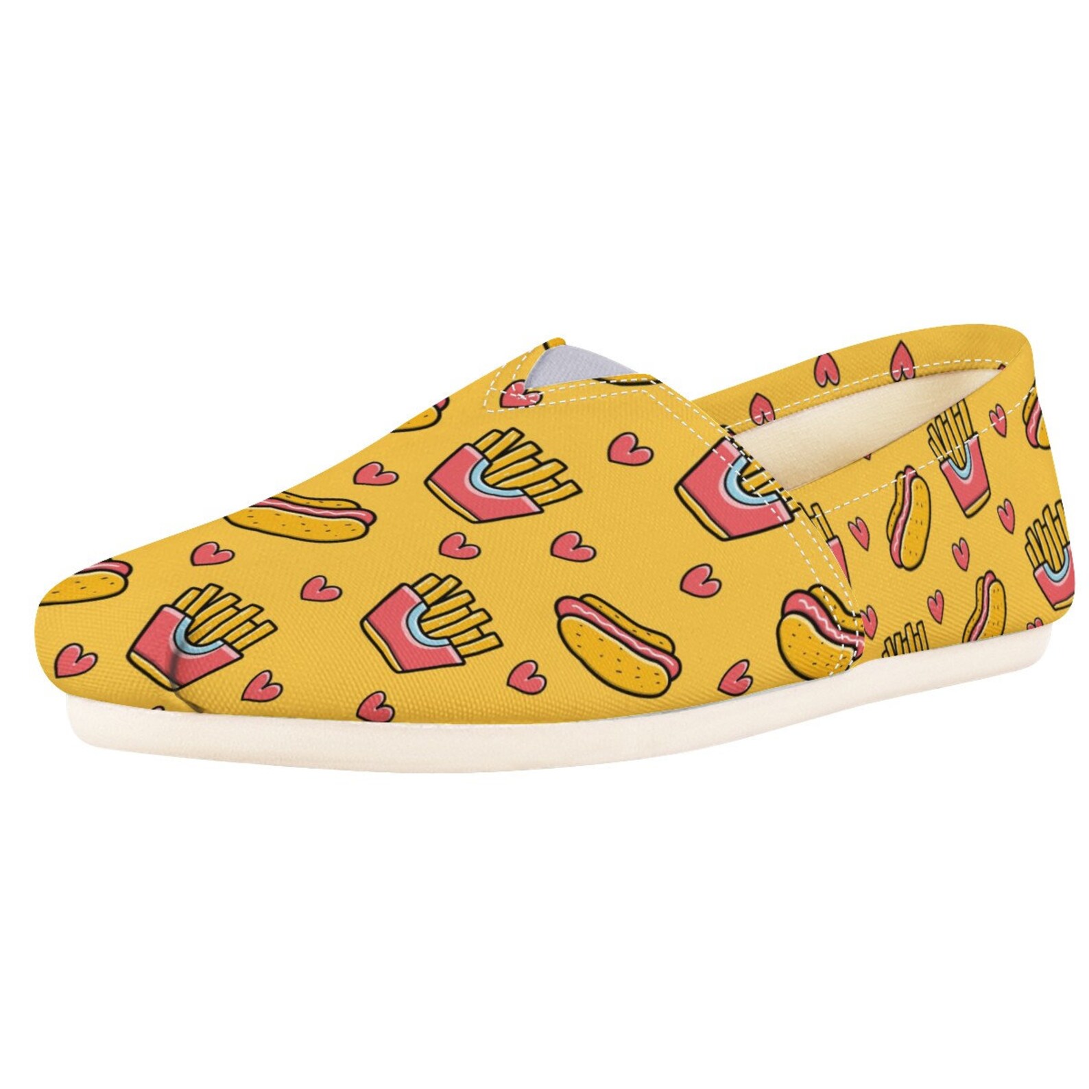 Hot dog Casual Shoes Kawaii Women Casual shoes fast food Etsy