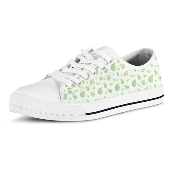 Canvas Low Top Sneaker Casual Skate Shoe Mens Womens Happy Avocado Canvas Low Top Sneaker Casual Skate Shoe Mens Womens Happy Avocado
