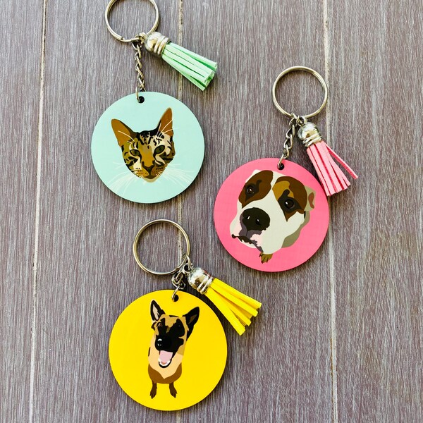 Dog Keychain Etsy