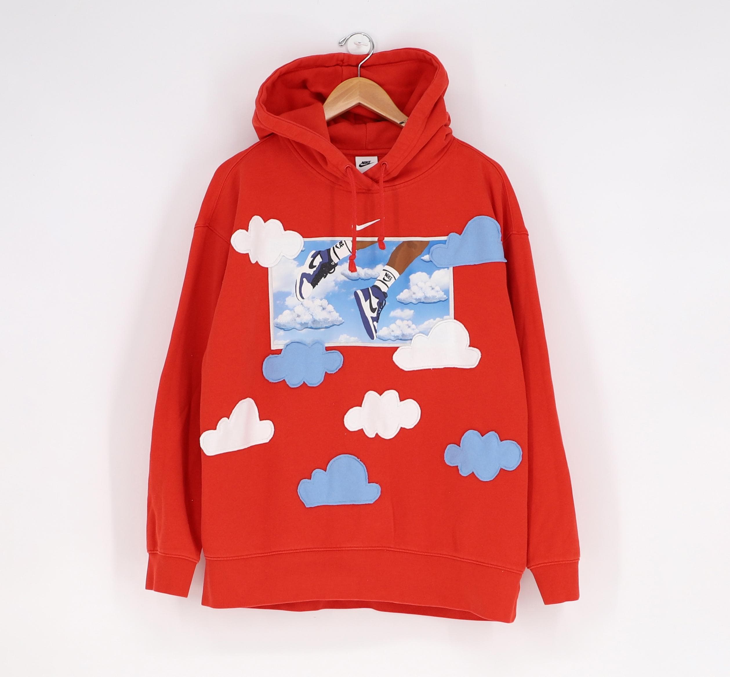 Nike Patchwork Custom Reworked Hoodie - Etsy