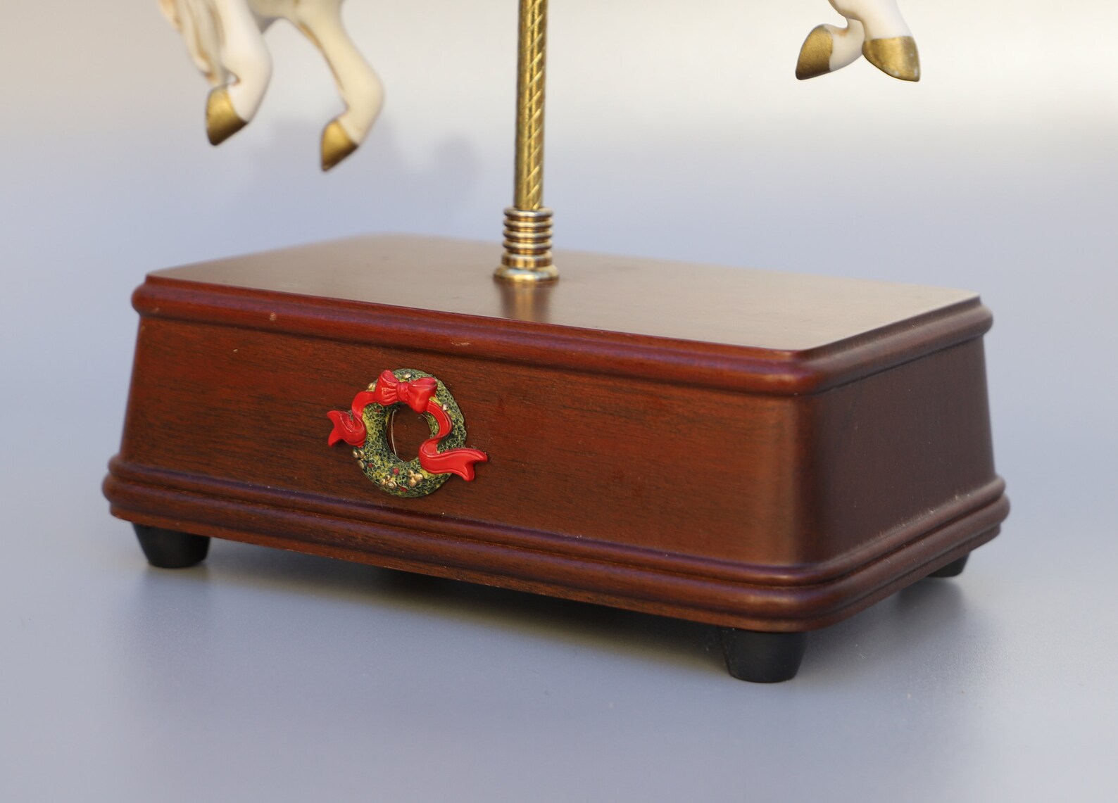 The San Francisco Music Box Company Santa Claus Christmas Carousel Ride