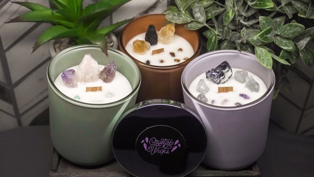 Crystal Candles - Etsy
