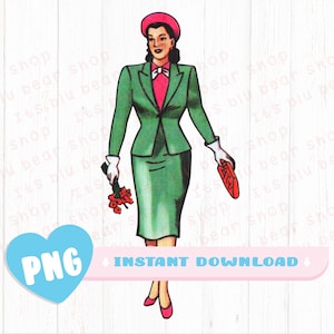 La Dama PNG Mexican Loteria PNG for print
