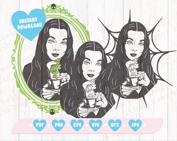 Morticia Addams SVG Halloween svg files addams family cut ...