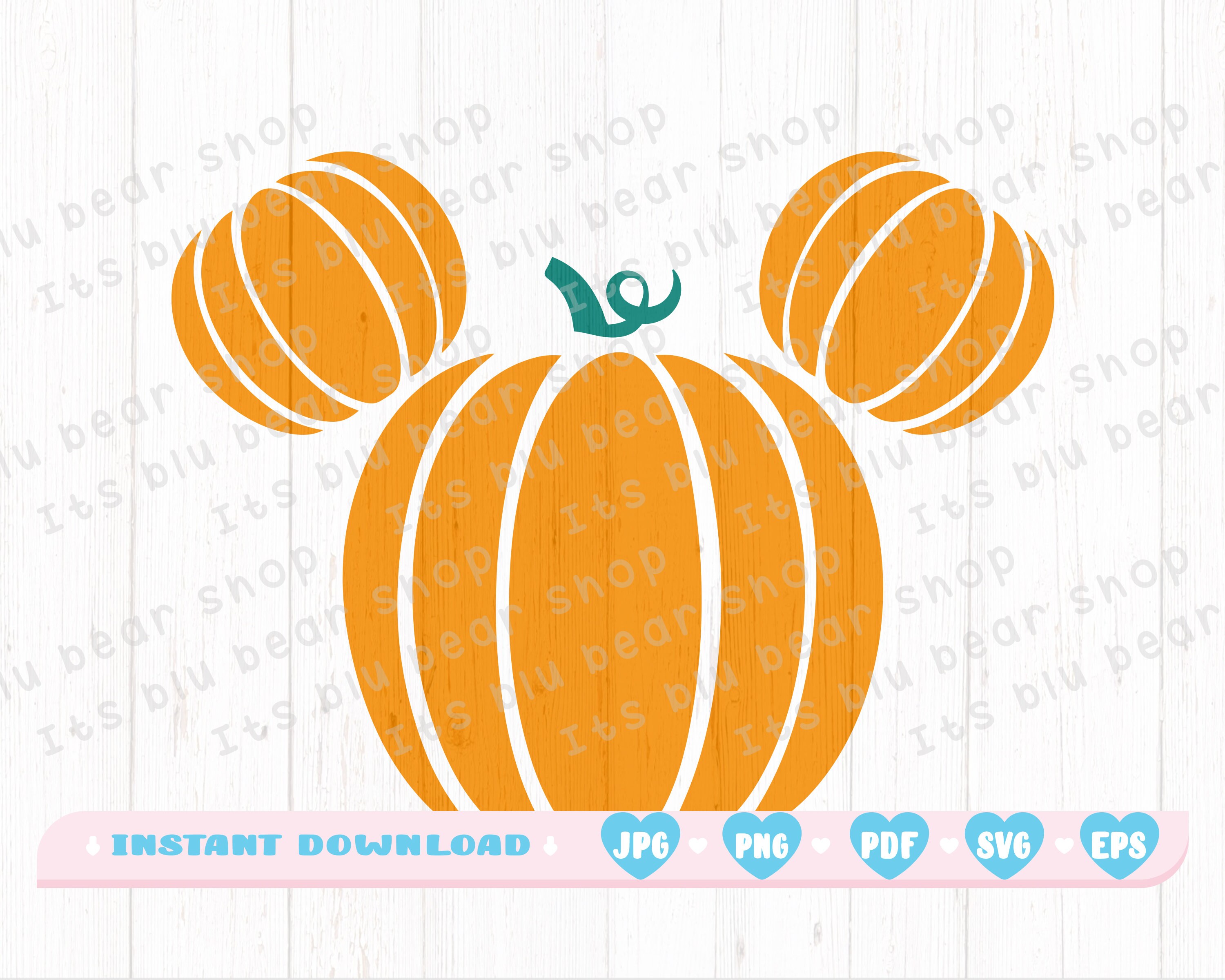 Disney Pumpkin Jack-o-lantern - SVG, Mickey, Digital file, Silhouette…