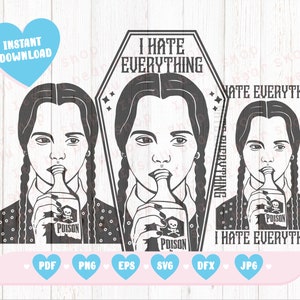 Goth girl SVG, Halloween svg files, cut file, Silhouette Dxf, Halloween Printables, Halloween Bundles