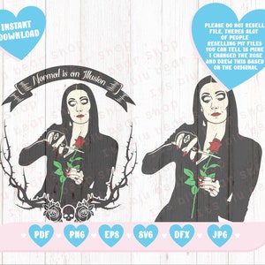 Goth girl  Svg Halloween svg files, cut files