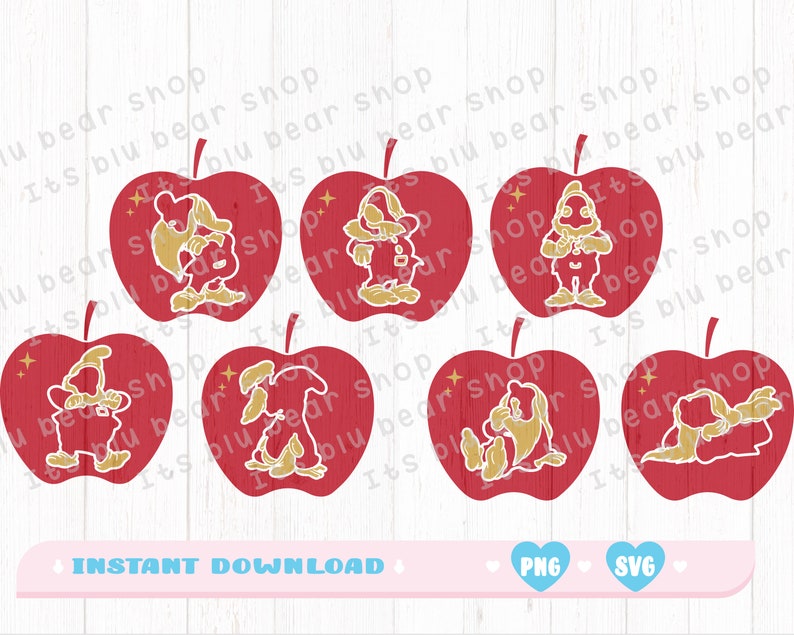 Download Seven Dwarfs Bundle Svg Cricut File Snow White Bundle Svg ...