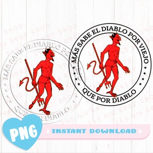 EL Diablito PNG Quote Png Loteria Png Sublimation Digital DTG printing Clipart