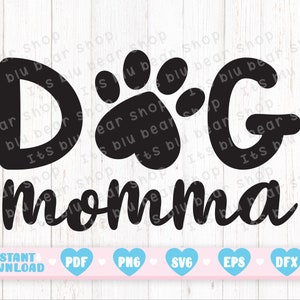 Chien Momma patte impression coeur en forme de conception graphique, bébé fourrure, tee-shirt graphique femme Téléchargement numérique pour Cricut svg dxf eps png jpg pdf